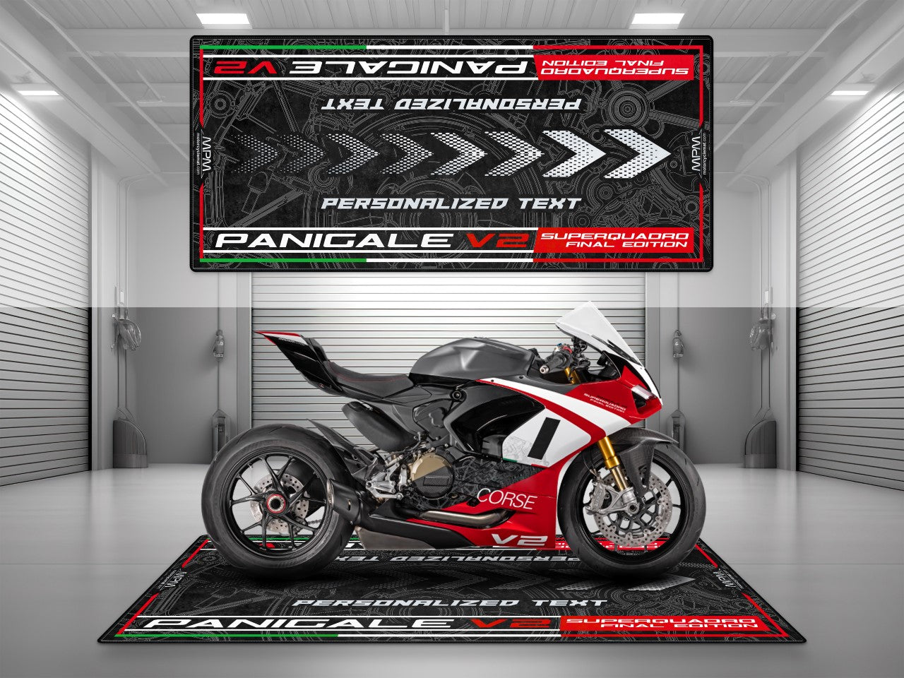 Motorcycle Mat for Ducati Panigale V2 Superquadro Final Edition Motorcycle - MM4108 - Howling Moto