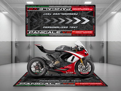 Motorcycle Mat for Ducati Panigale V2 Superquadro Final Edition Motorcycle - MM4108 - Howling Moto
