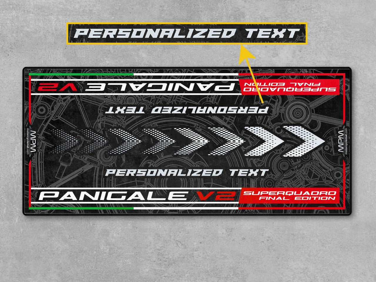 Motorcycle Mat for Ducati Panigale V2 Superquadro Final Edition Motorcycle - MM4108 - Howling Moto