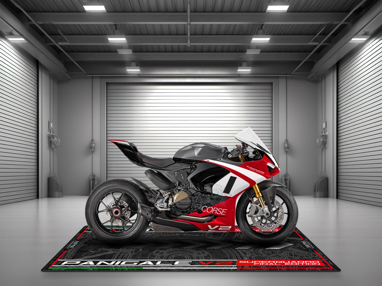 Motorcycle Mat for Ducati Panigale V2 Superquadro Final Edition Motorcycle - MM4108 - Howling Moto