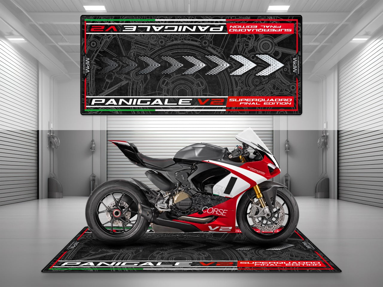 MPM Motorcycle Mat for Ducati Panigale V2 Superquadro Final Edition - MM4108 - Howling Moto