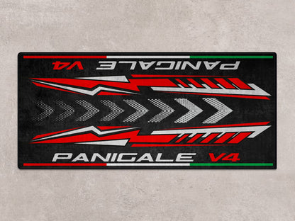 Designed Pit Mat for Ducati Panigale V4 Motorcycle - MM7187 - Howling Moto