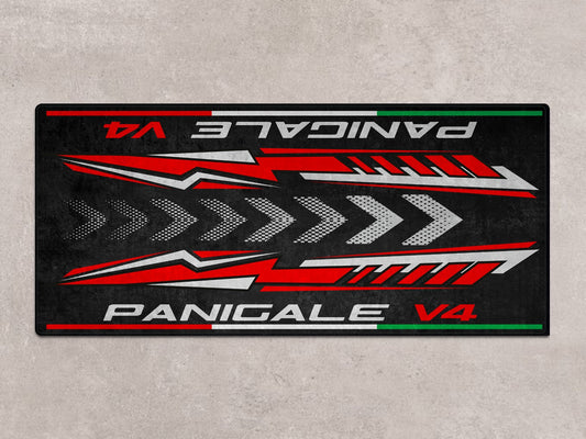 Designed Pit Mat for Ducati Panigale V4 Motorcycle - MM7187 - Howling Moto