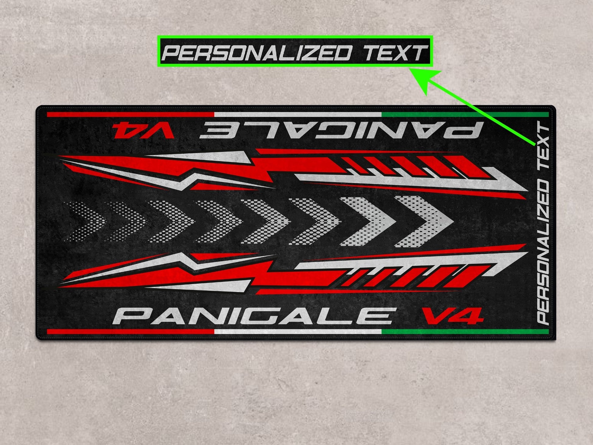 Designed Pit Mat for Ducati Panigale V4 Motorcycle - MM7187 - Howling Moto