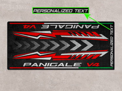 Designed Pit Mat for Ducati Panigale V4 Motorcycle - MM7187 - Howling Moto