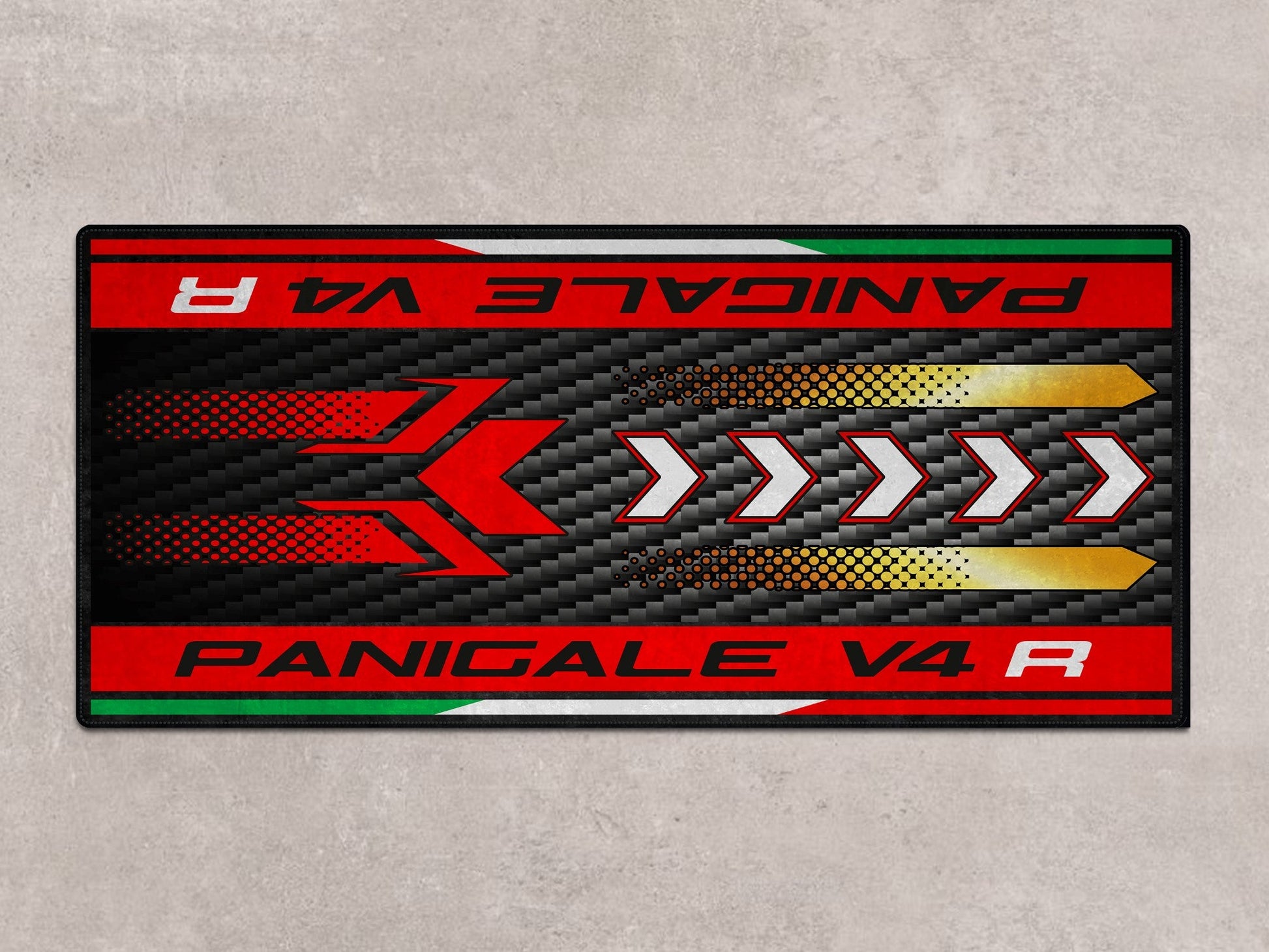 Designed Pit Mat for Ducati Panigale V4 R Motorcycle - MM7189 - Howling Moto