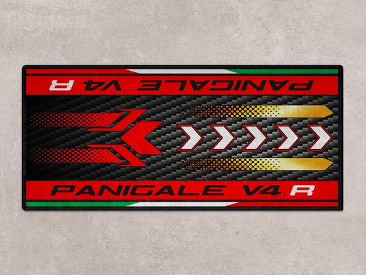 Designed Pit Mat for Ducati Panigale V4 R Motorcycle - MM7189 - Howling Moto
