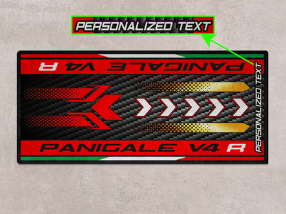 Designed Pit Mat for Ducati Panigale V4 R Motorcycle - MM7189 - Howling Moto