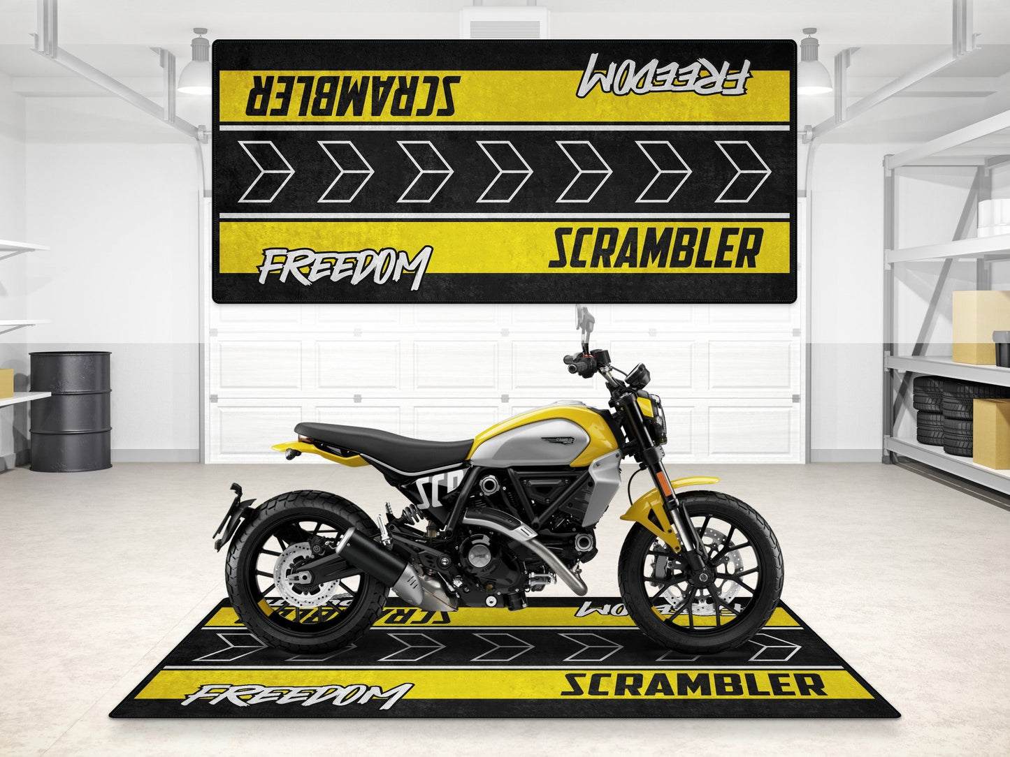 MPM Motorcycle Mat for Ducati Scrambler - MM7246 - Howling Moto