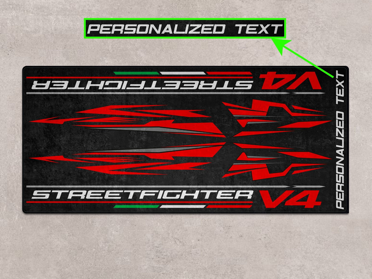 Designed Pit Mat for Ducati Streetfighter V4 Motorcycle - MM7259 - Howling Moto