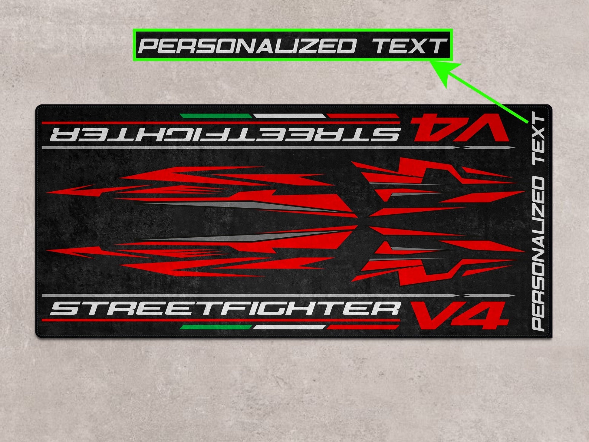 Designed Pit Mat for Ducati Streetfighter V4 Motorcycle - MM7259 - Howling Moto