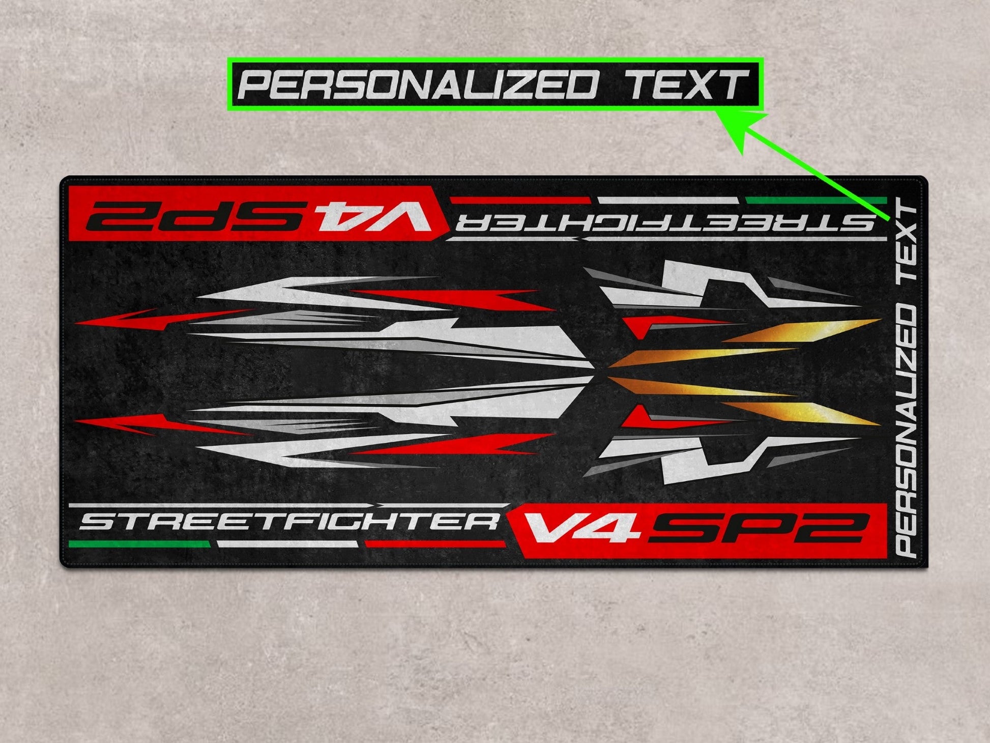 Designed Pit Mat for Ducati Streetfighter V4 SP2 Motorcycle - MM7261 - Howling Moto