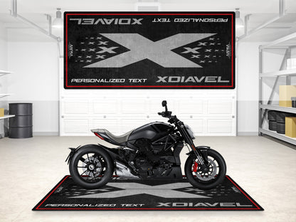 Designed Pit Mat for Ducati XDIAVEL Motorcycle - MM7173 - Howling Moto