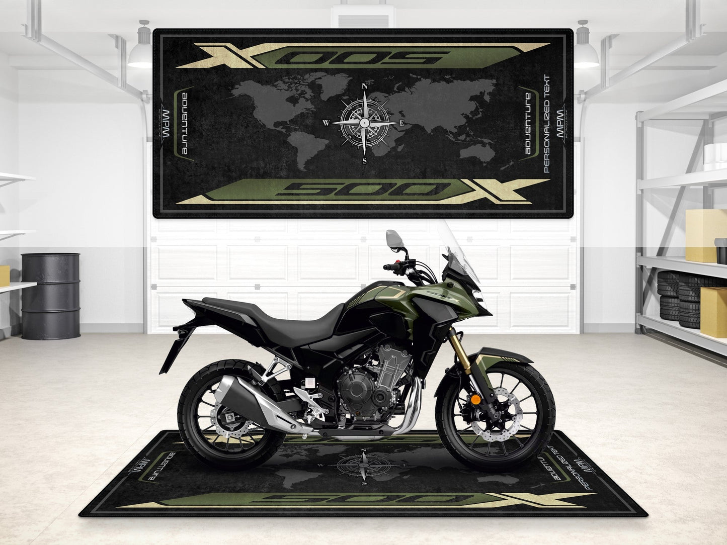 Designed Pit Mat for Honda CB500X Motorcycle - MM7455 - Howling Moto