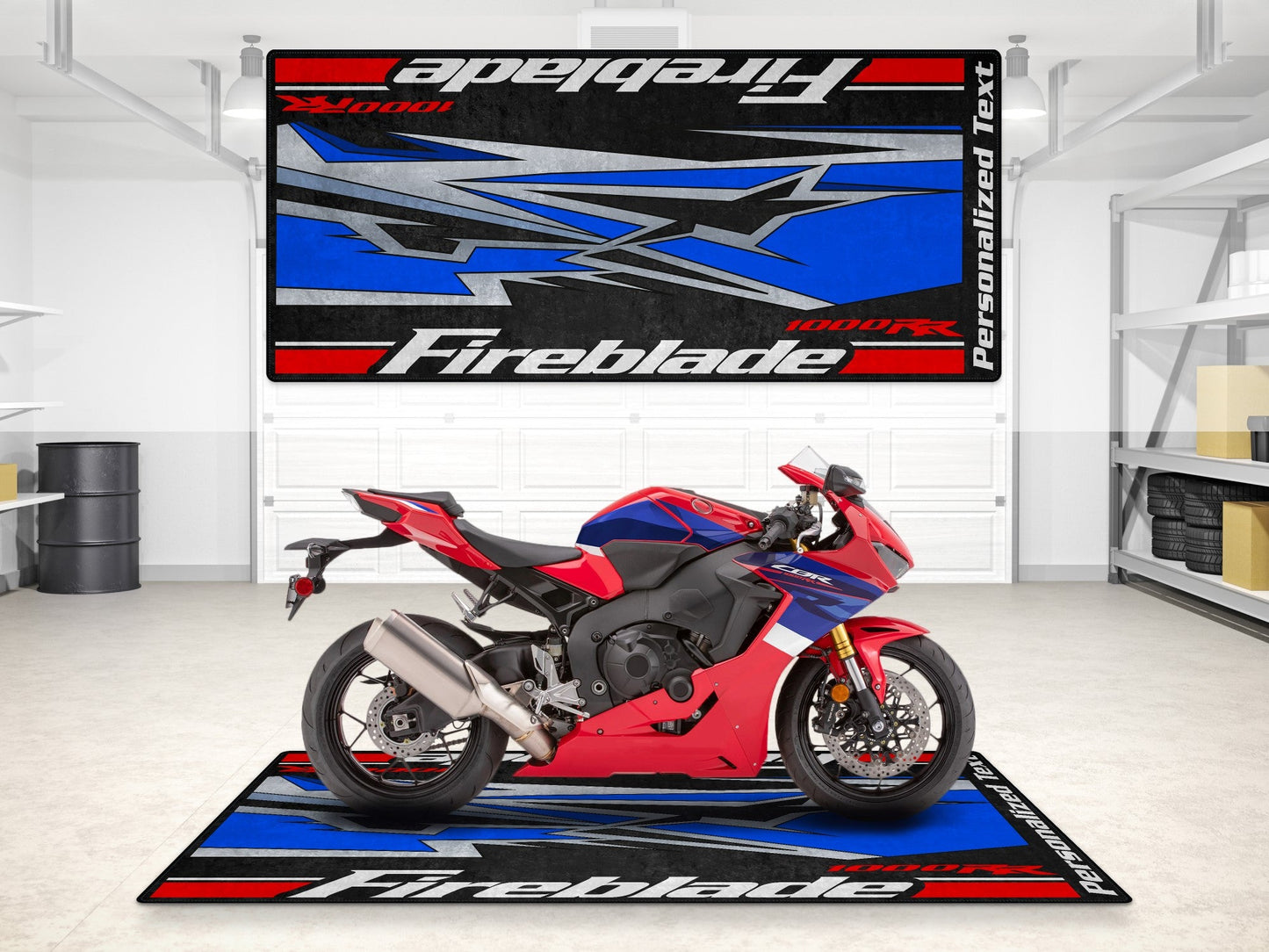 Designed Pit Mat for Honda CBR1000RR Fireblade Motorcycle - MM7242 - Howling Moto