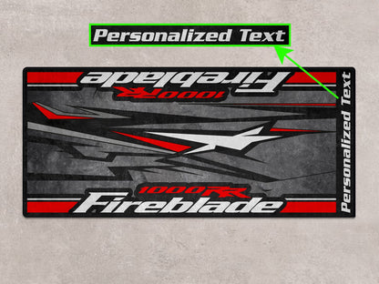 Designed Pit Mat for Honda CBR1000RR Fireblade Motorcycle - MM7243 - Howling Moto