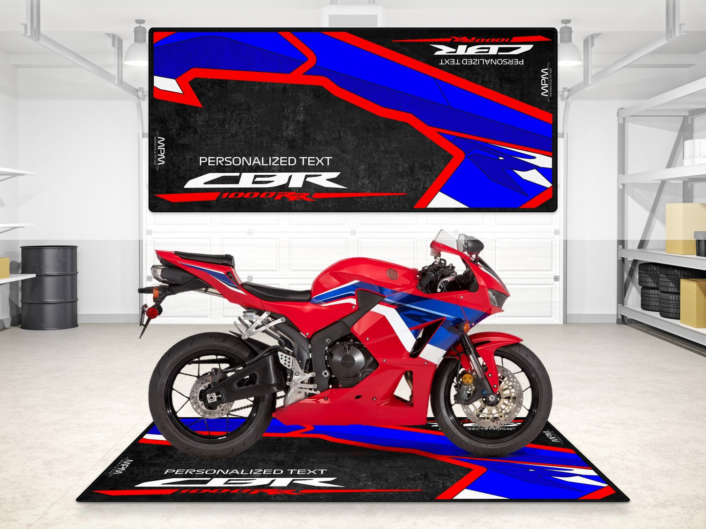 Designed Pit Mat for Honda CBR1000RR Motorcycle - MM7154 - Howling Moto