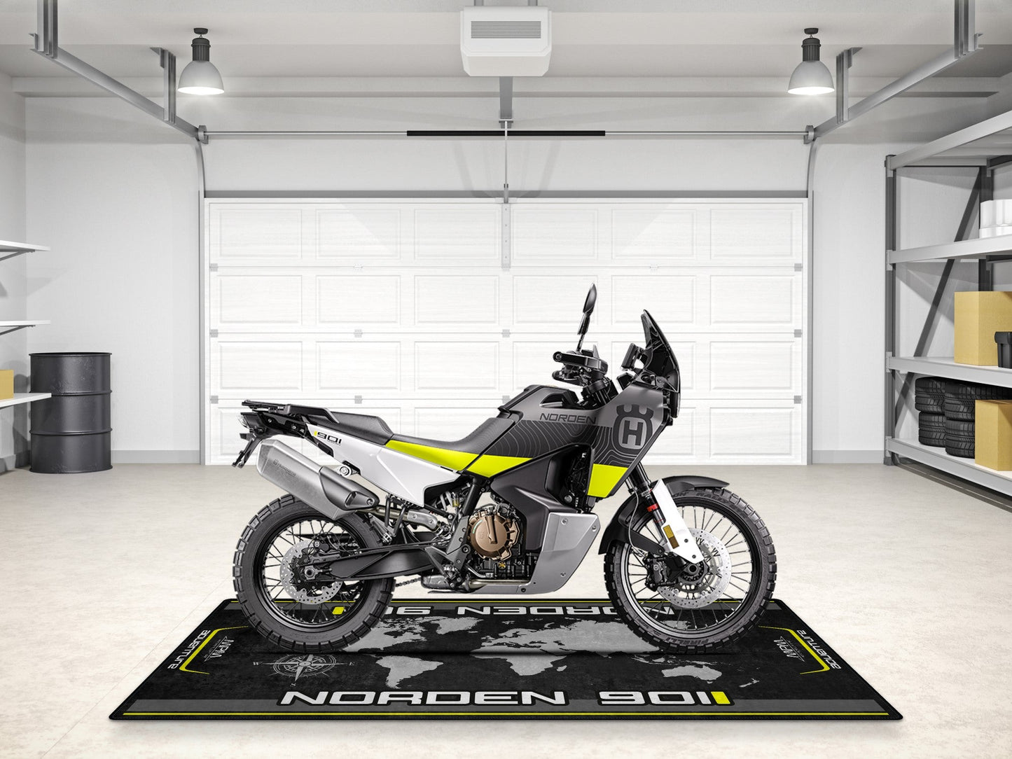 Designed Pit Mat for Husqvarna NORDEN 901 Motorcycle - MM7294 - Howling Moto