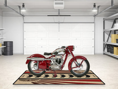Designed Pit Mat for Jawa Motorcycle - MM7567 - Howling Moto