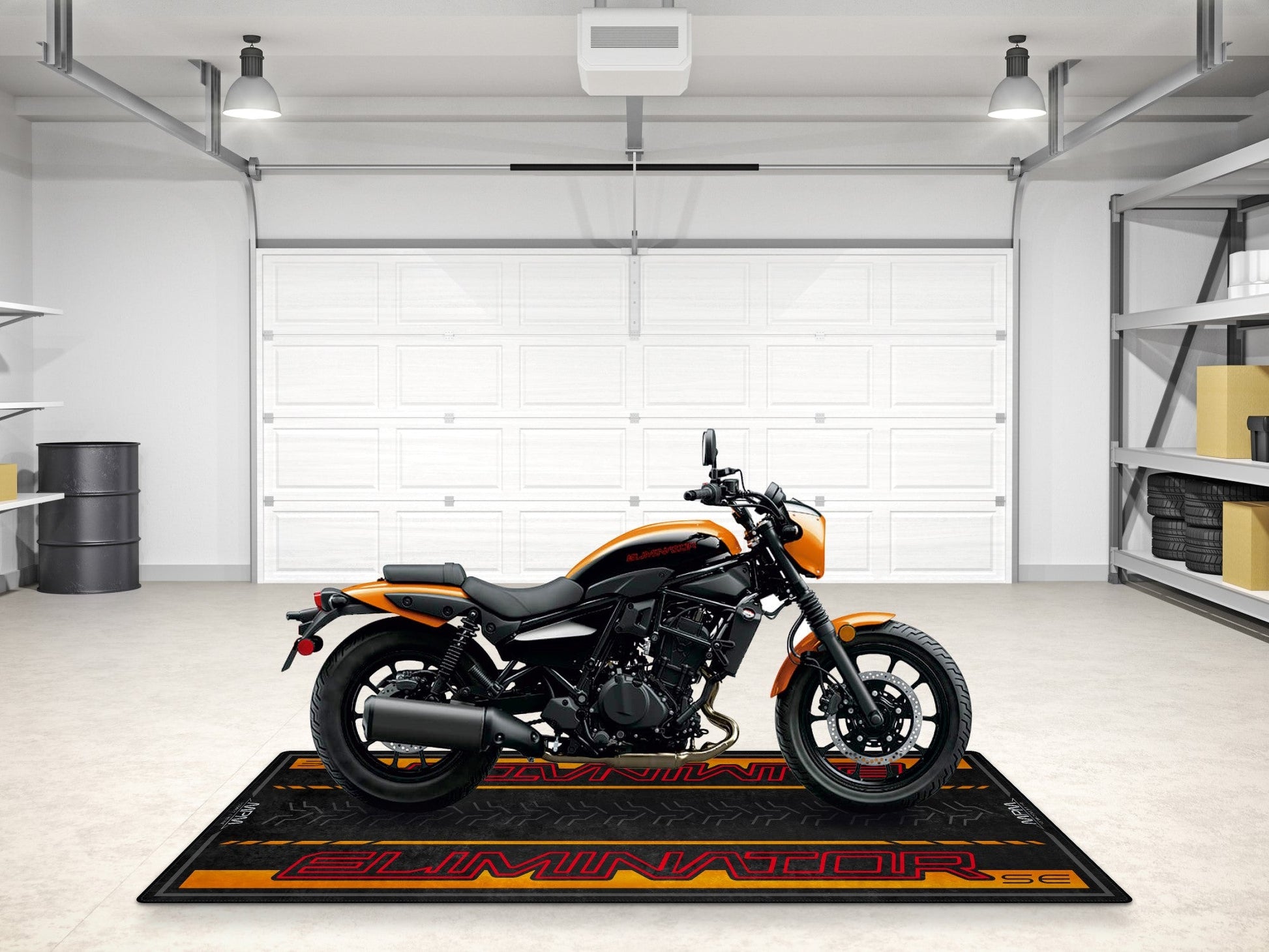 Designed Pit Mat for Kawasaki Eliminator SE Motorcycle - MM7423 - Howling Moto