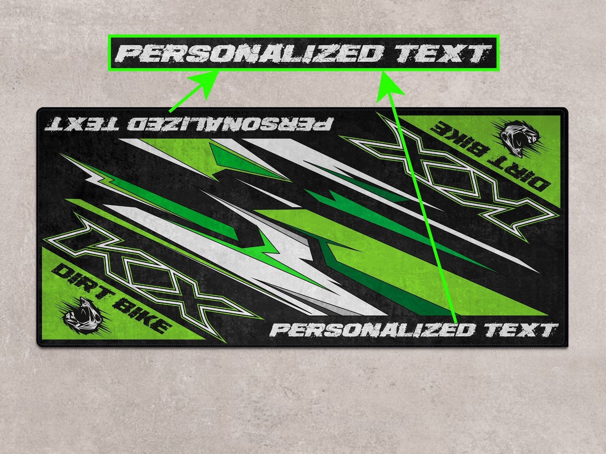 Designed Pit Mat for Kawasaki KX Motorcycle - MM7252 - Howling Moto