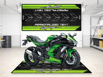 Designed Pit Mat for Kawasaki Motorcycle - MM7134 - Howling Moto