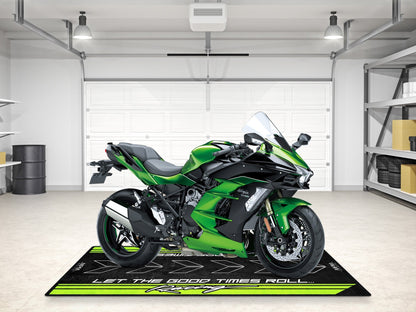 Designed Pit Mat for Kawasaki Motorcycle - MM7134 - Howling Moto