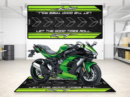 MPM Motorcycle Mat for Kawasaki - MM7134 - Howling Moto