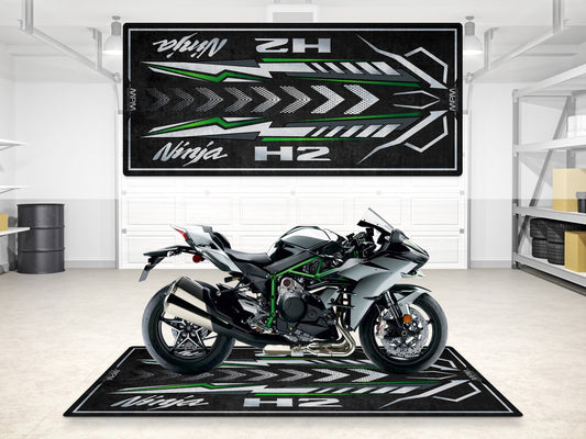 MPM Motorcycle Mat for Kawasaki Ninja H2 - MM7405 - Howling Moto