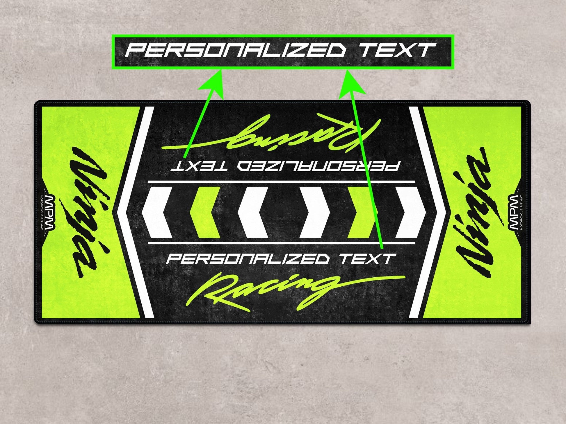 Designed Pit Mat for Kawasaki Ninja Motorcycle - MM7136 - Howling Moto