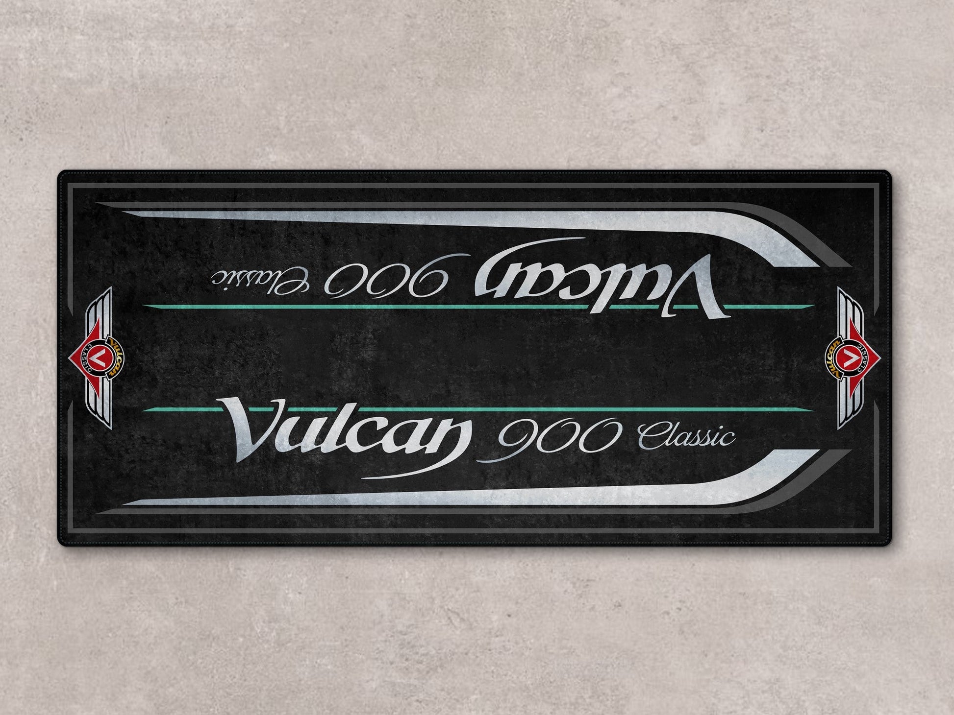 Designed Pit Mat for Kawasaki Vulcan 900 Classic LT Motorcycle - MM7428 - Howling Moto