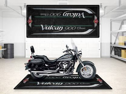 MPM Motorcycle Mat for Kawasaki Vulcan 900 Classic LT - MM7428 - Howling Moto