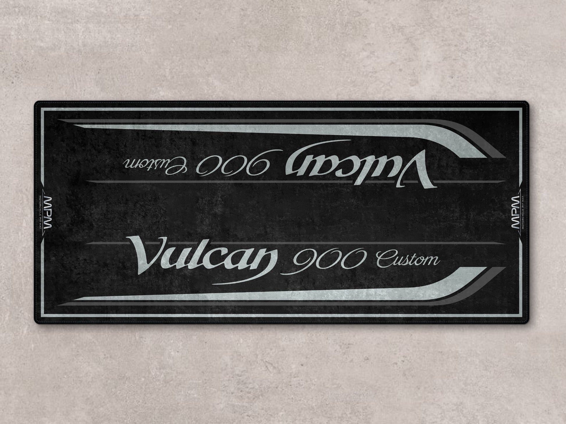 Designed Pit Mat for Kawasaki Vulcan 900 Custom Motorcycle - MM7427 - Howling Moto