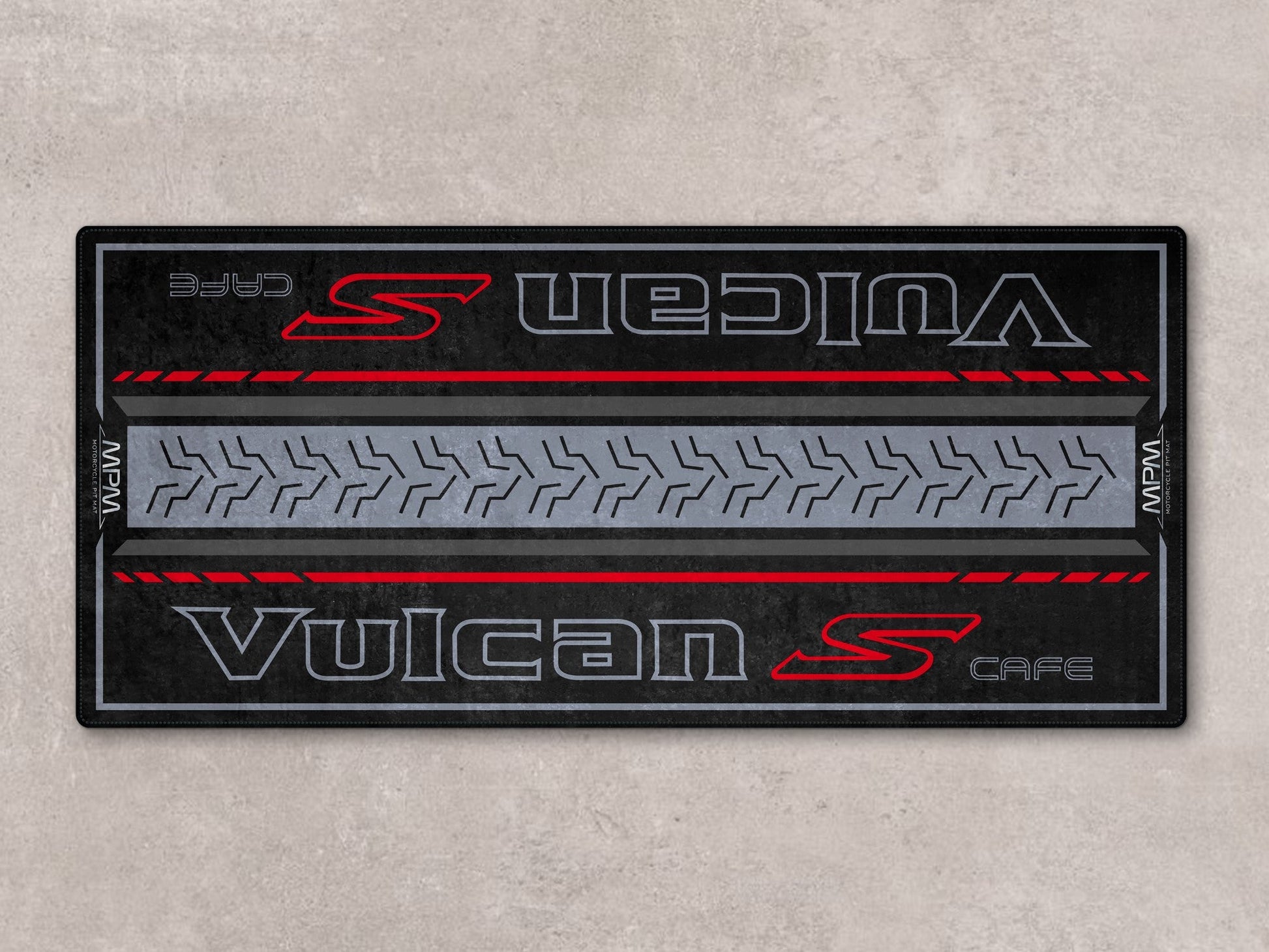 Designed Pit Mat for Kawasaki Vulcan S Cafe Motorcycle - MM7425 - Howling Moto