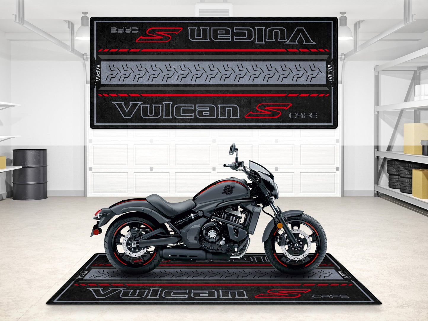 MPM Motorcycle Mat for Kawasaki Vulcan S Cafe - MM7425 - Howling Moto