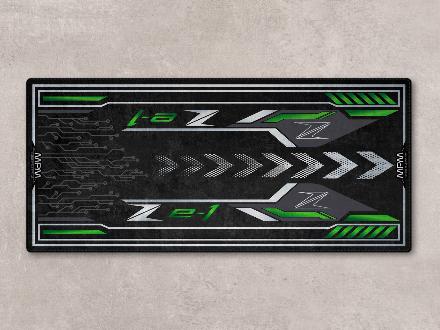 Designed Pit Mat for Kawasaki Z e-1 Motorcycle - MM7409 - Howling Moto