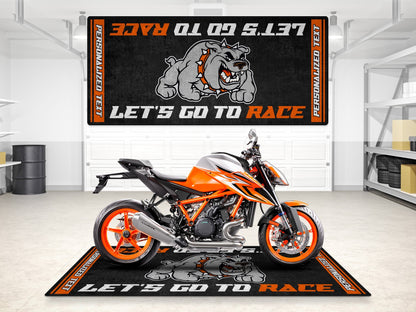 Designed Pit Mat for KTM Motorcycle (Bulldog) - MM7211 - Howling Moto