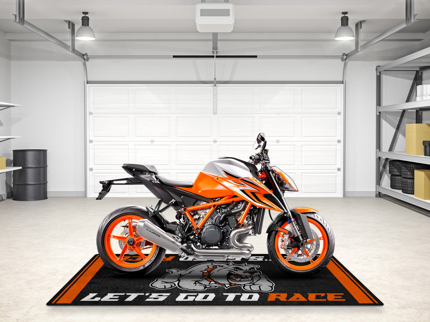 Designed Pit Mat for KTM Motorcycle (Bulldog) - MM7211 - Howling Moto