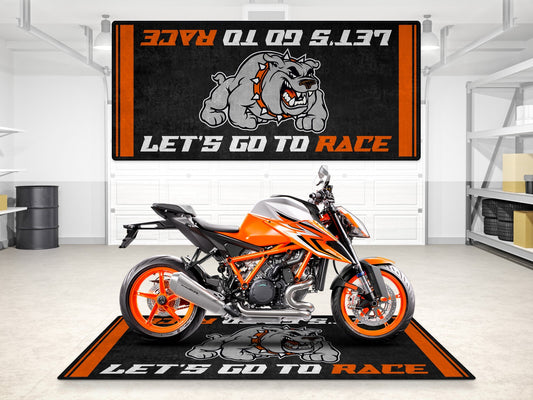 MPM Motorcycle Mat for KTM Motorcycle (Bulldog) - MM7211 - Howling Moto