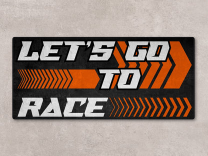 Designed Pit Mat for KTM Motorcycle (Let's Go To Race) - MM7212 - Howling Moto