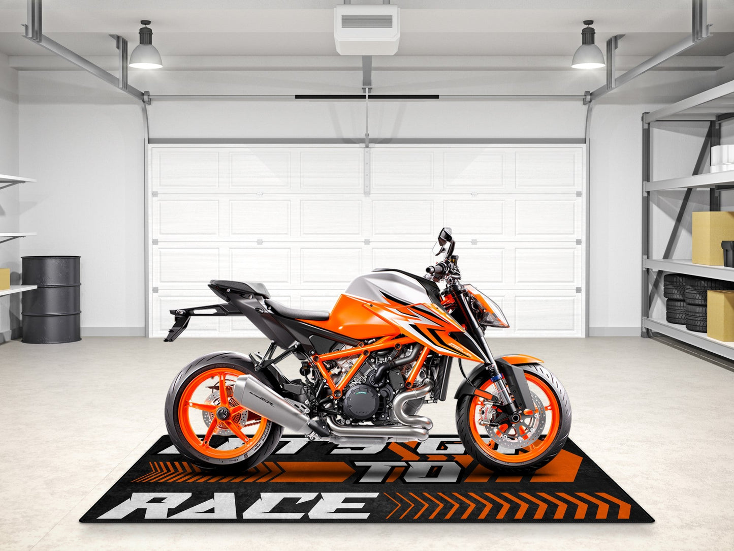 Designed Pit Mat for KTM Motorcycle (Let's Go To Race) - MM7212 - Howling Moto