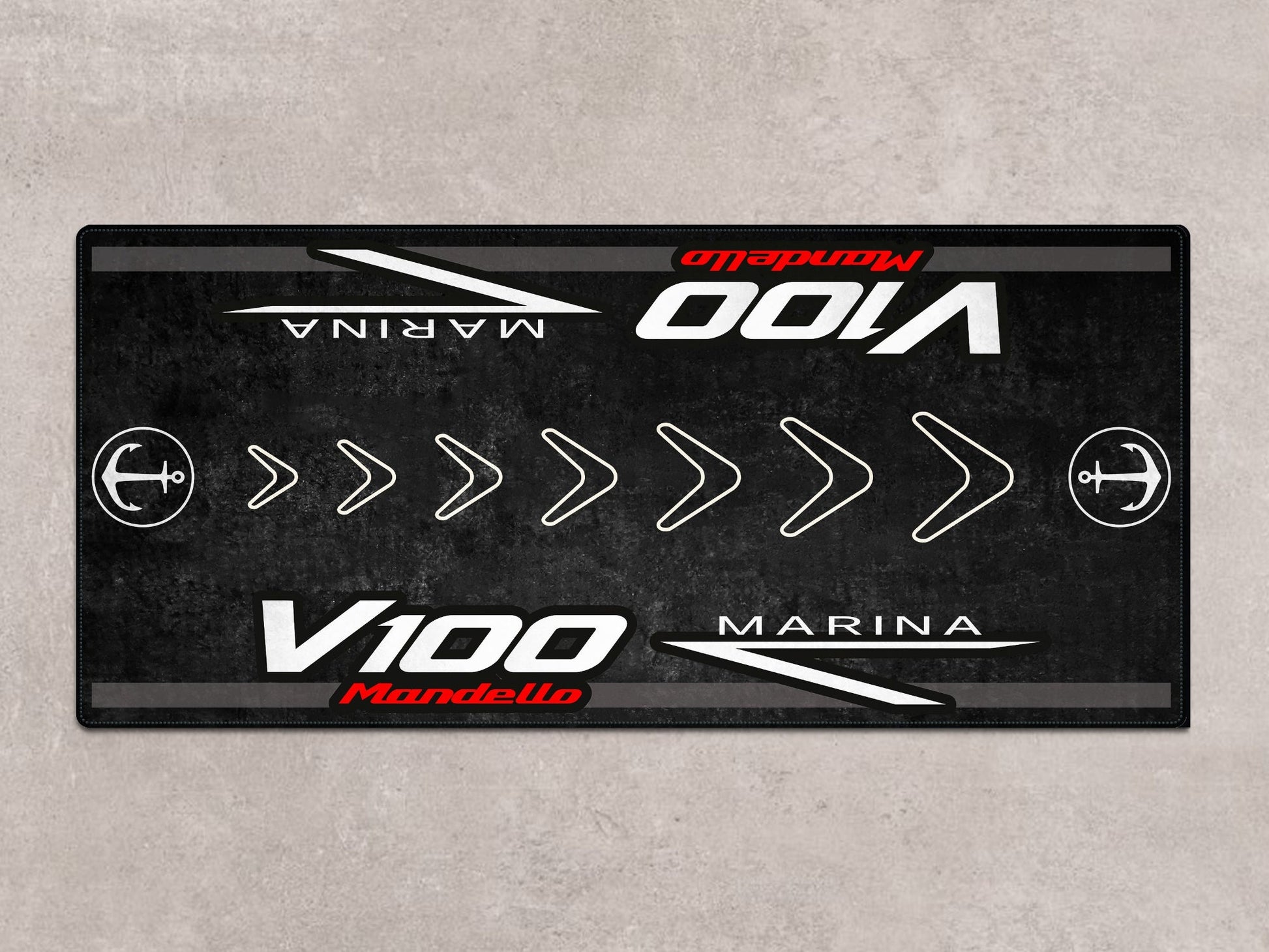 MPM Motorcycle Mat for Moto Guzzi V100 Mandello Marina - MM7204 - Howling Moto