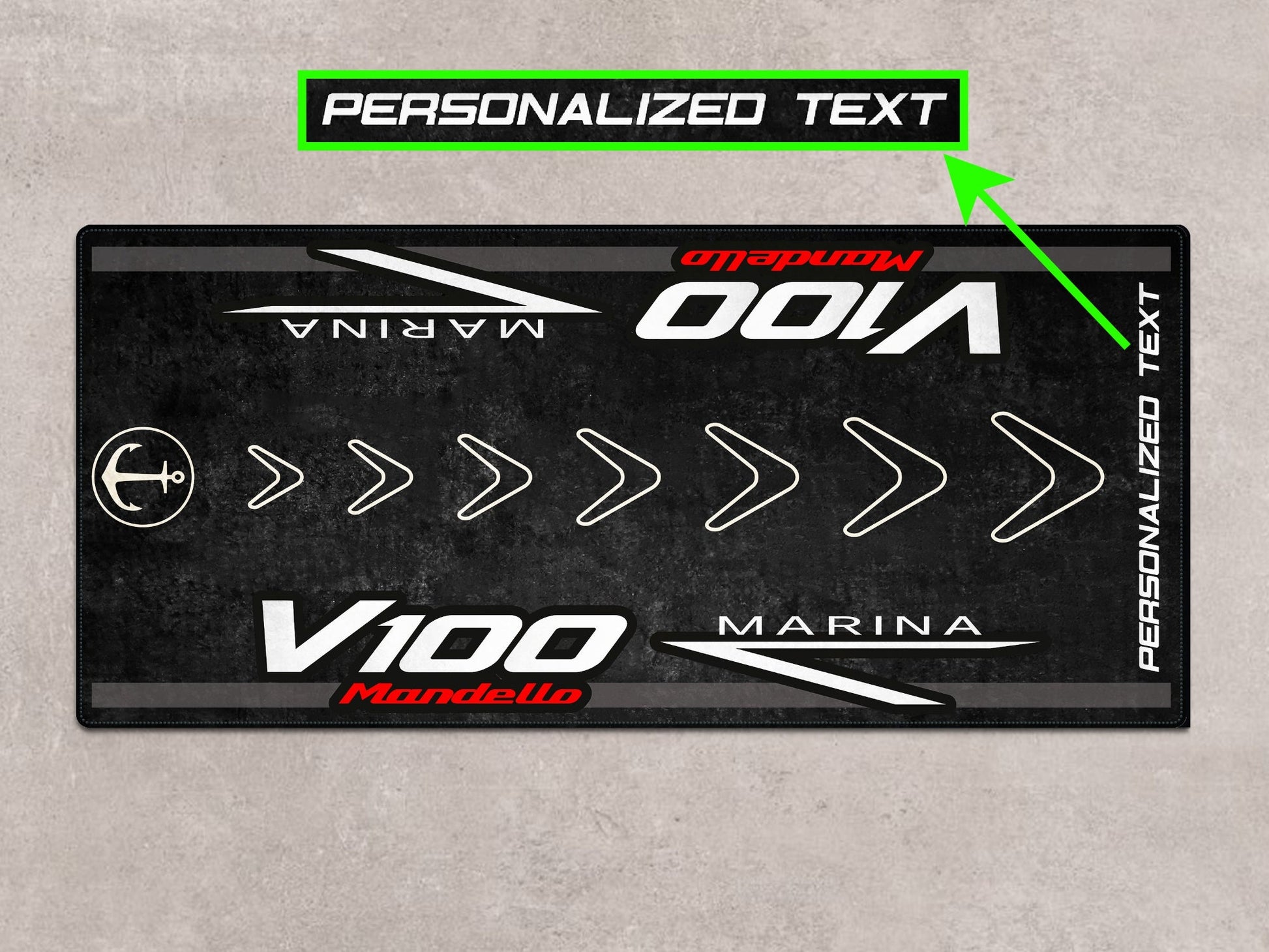 MPM Motorcycle Mat for Moto Guzzi V100 Mandello Marina - MM7204 - Howling Moto