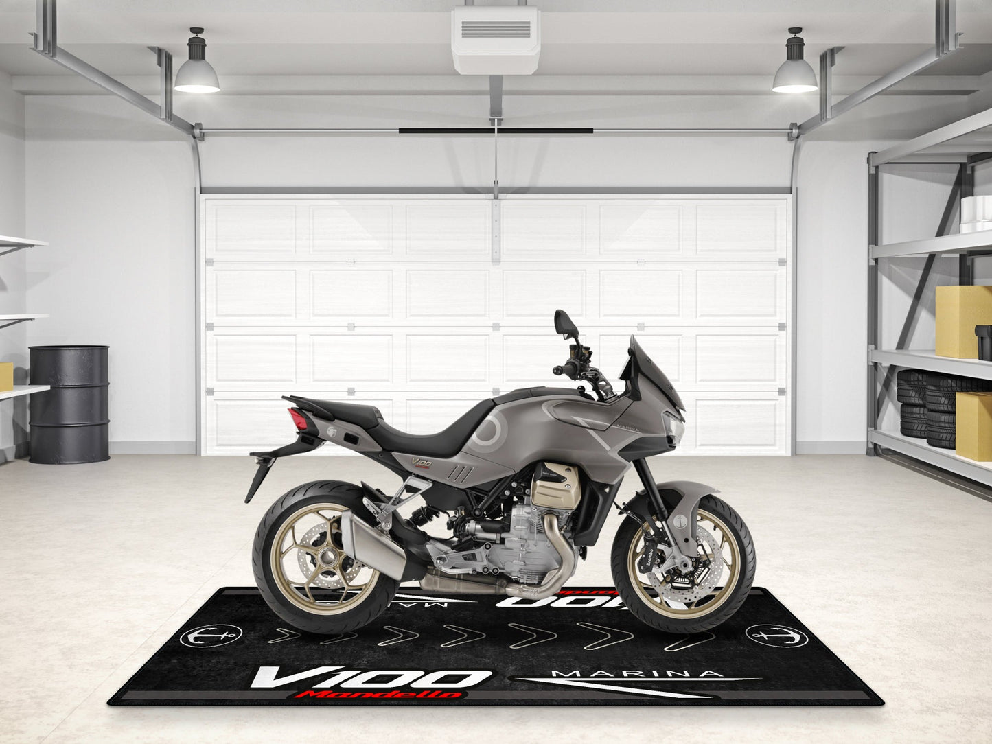 MPM Motorcycle Mat for Moto Guzzi V100 Mandello Marina - MM7204 - Howling Moto
