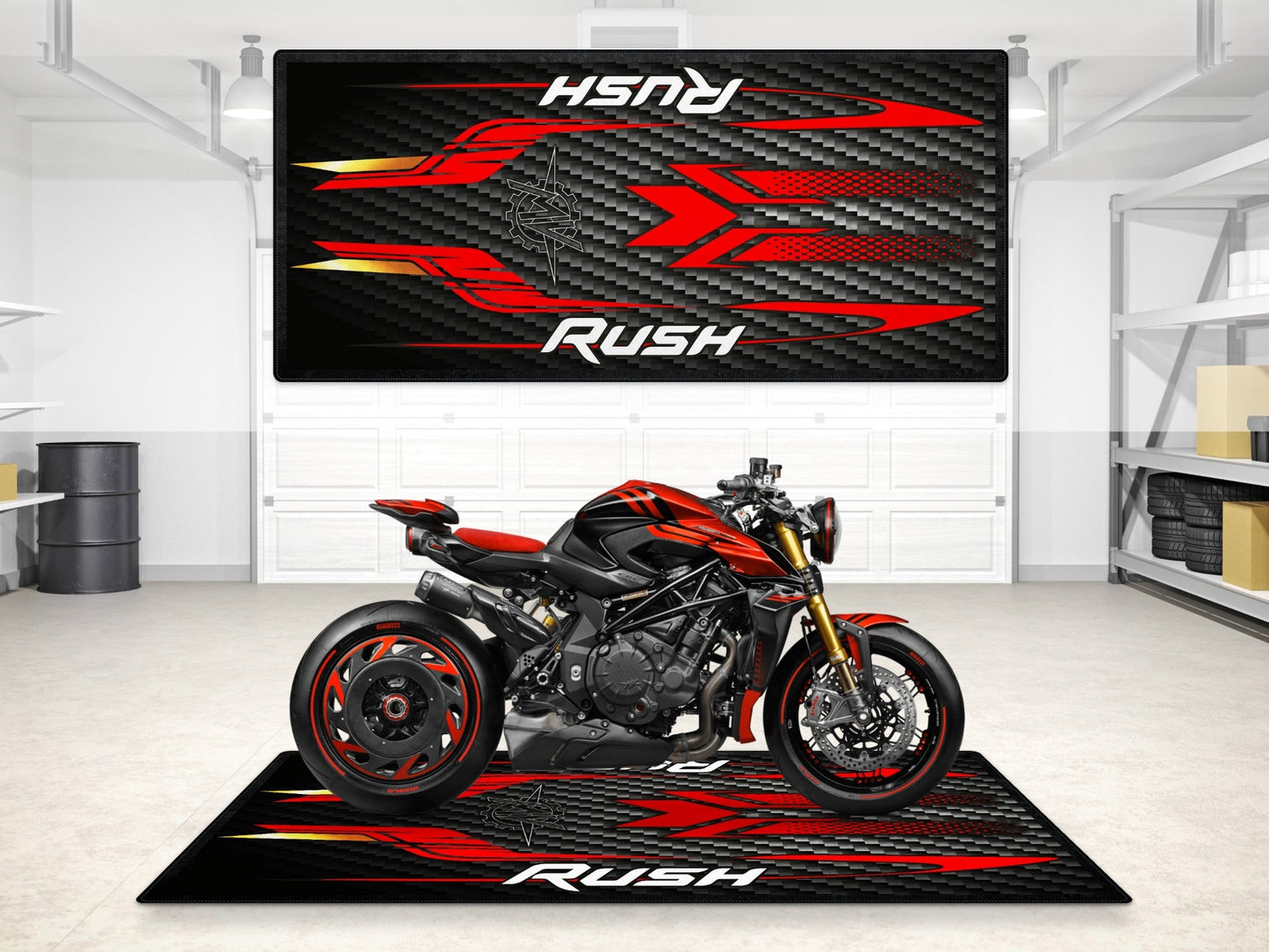MPM Motorcycle Mat for MV Agusta Rush - MM7292 - Howling Moto