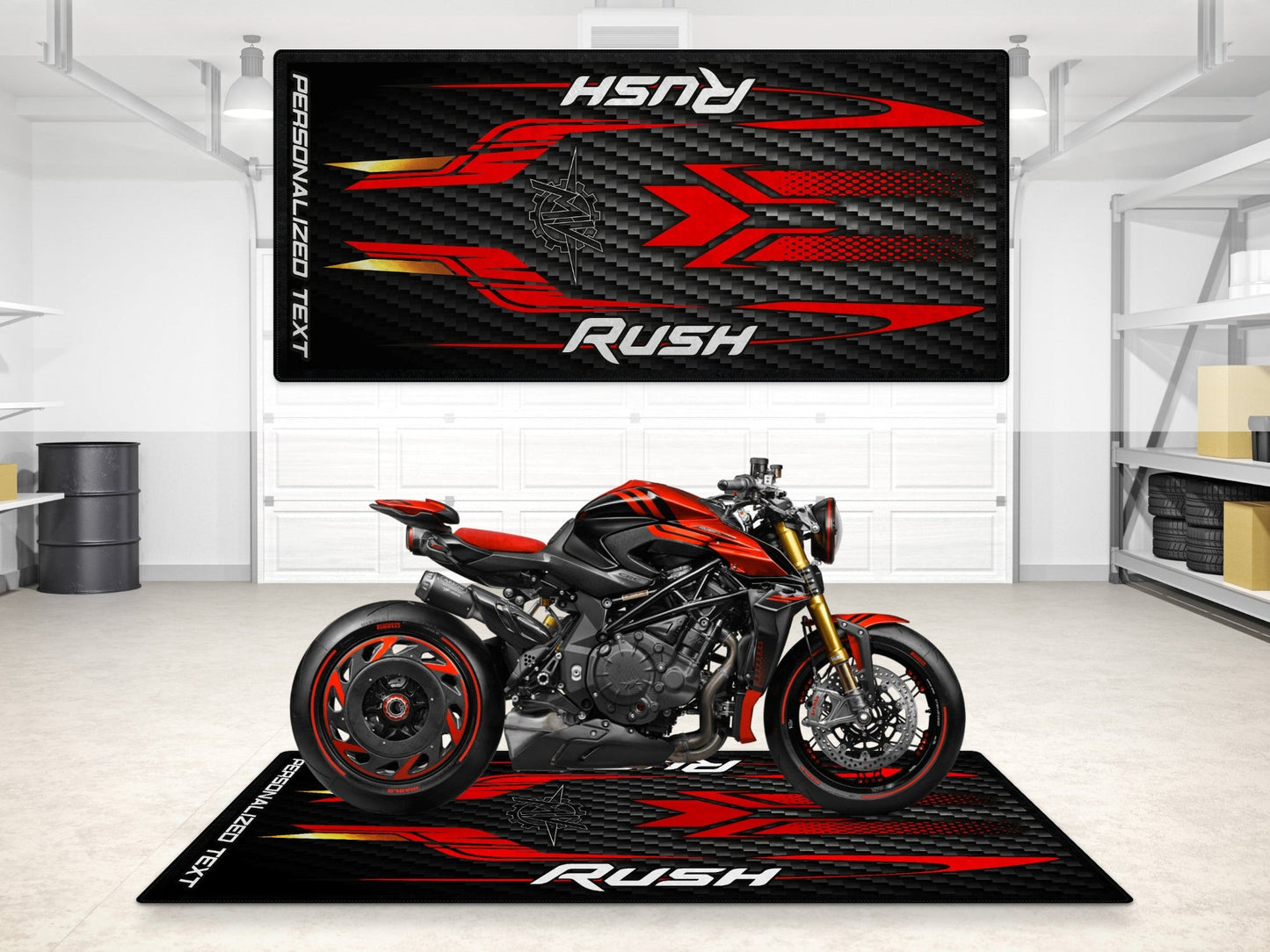 MPM Motorcycle Mat for MV Agusta Rush - MM7292 - Howling Moto