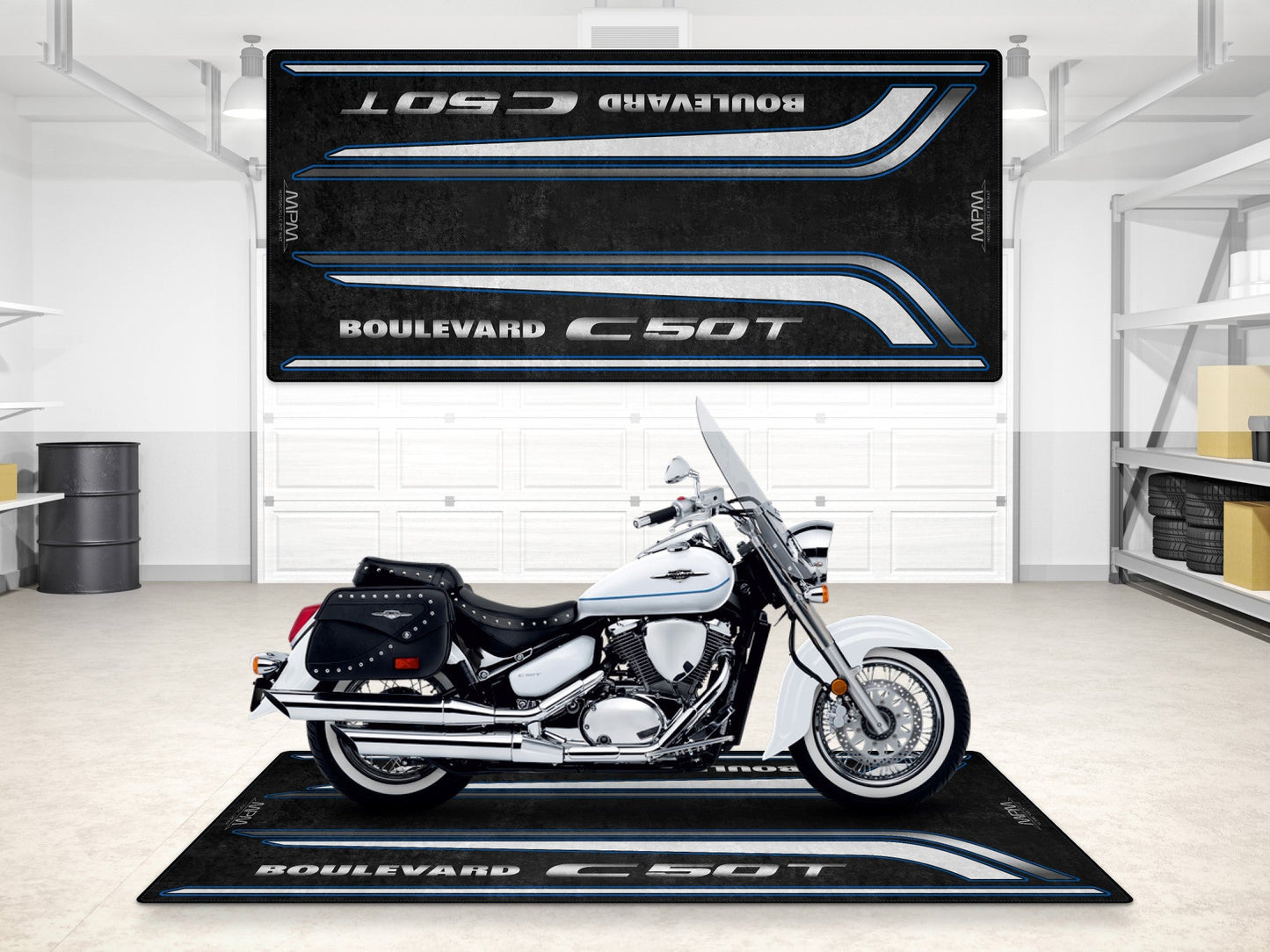 MPM Motorcycle Mat for Suzuki C50T - MM7368 - Howling Moto