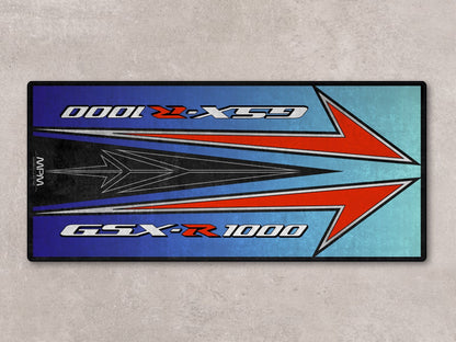 Designed Pit Mat for Suzuki GSX-R1000 Motorsport Motorcycle - MM7127 - Howling Moto