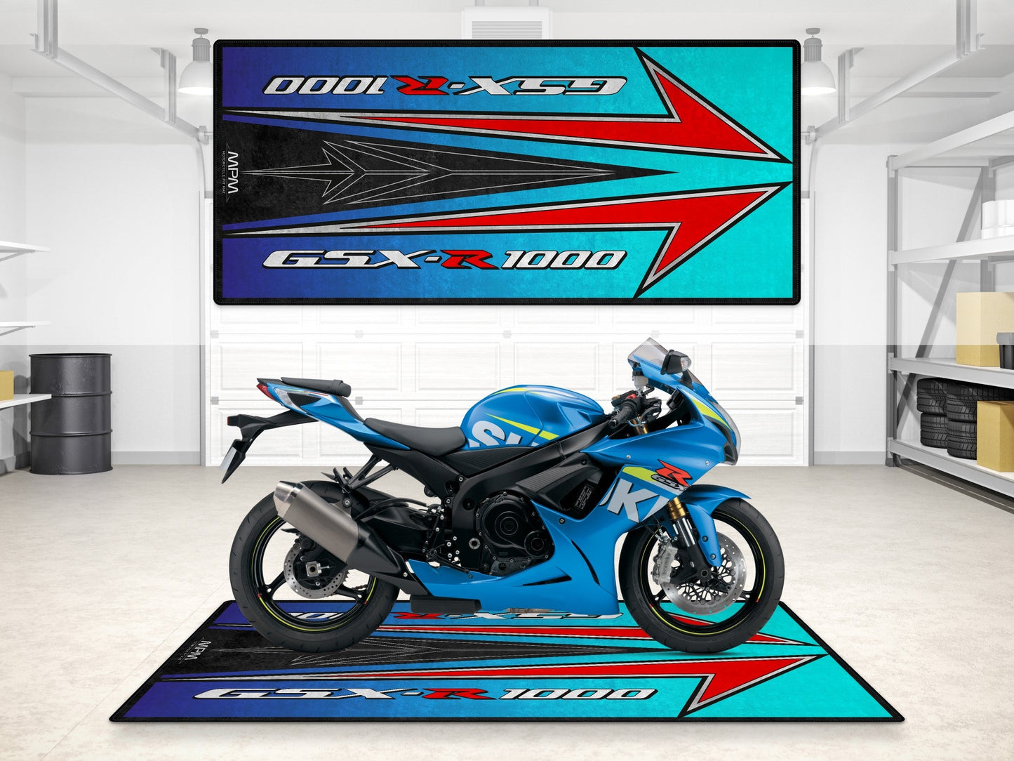MPM Motorcycle Mat for Suzuki GSX-R1000 Motorsport - MM7127 - Howling Moto