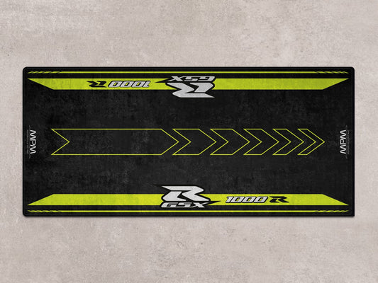 Designed Pit Mat for Suzuki Motorsport GSX-R1000R 2023 Motorcycle - MM7128 - Howling Moto